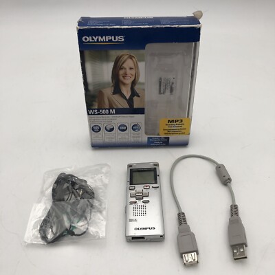 Olympus WS-500 M Digital Voice Recorder USB  WORKS  MP3 545 2GB AS IS  READ