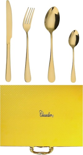 Golden Cutlery High Grade Stainless Steel 24Pcs Set Gift Box Anti-rust Gift Box - Picture 5 of 9