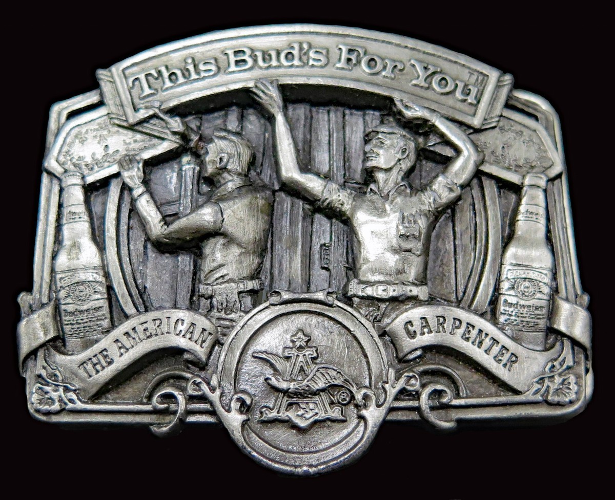 Budweiser Beer Bergamot Brass Works Vintage Belt Buckle | eBay
