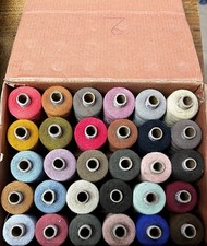 30 Pcs Set Assorted Color Polyester Thread Spool Spun Sewing Supplies Quilting