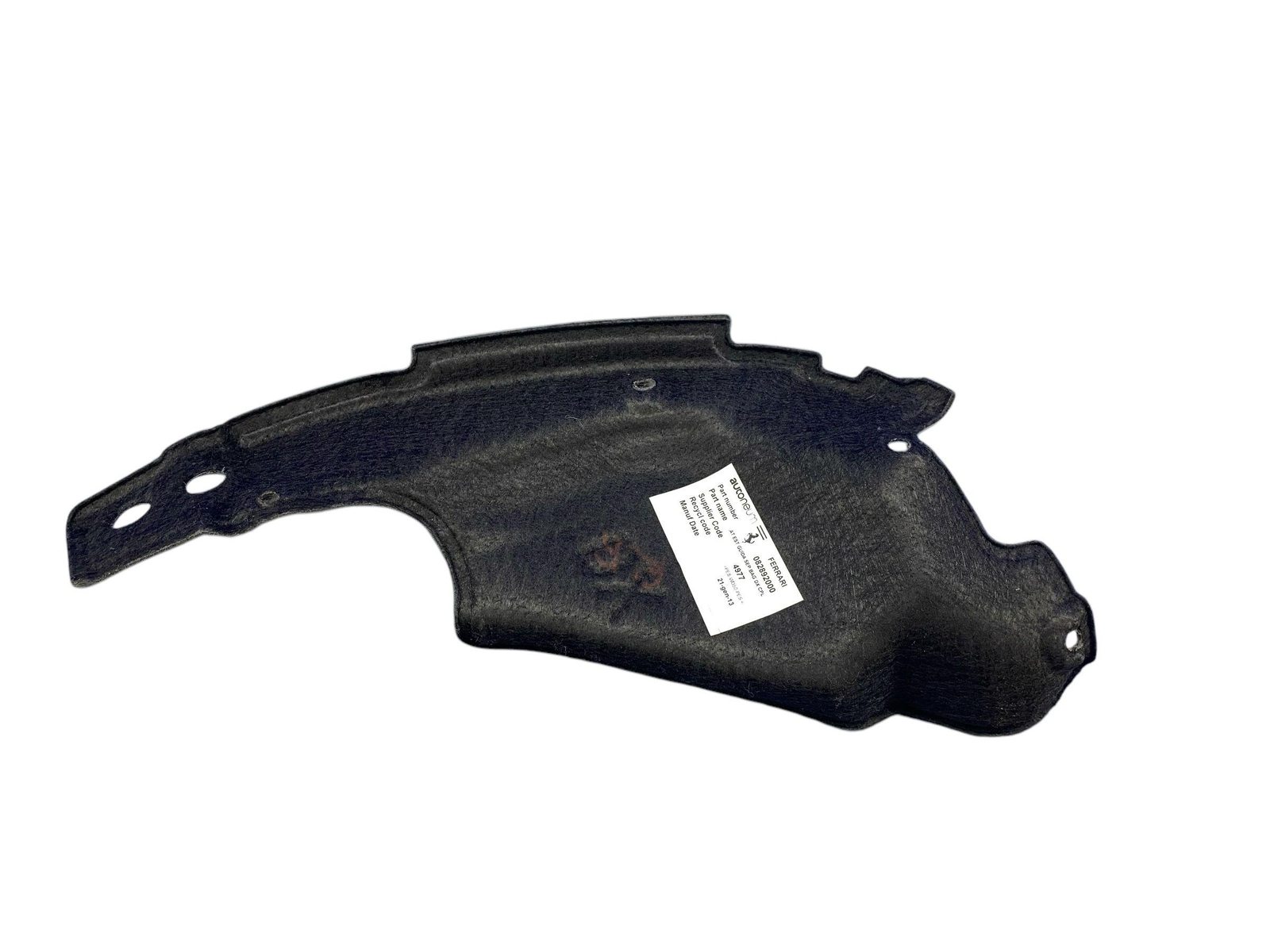 2008-2014 FERRARI CALIFORNIA REAR LEFT RIGHT OUTER HINGE TRIM COVER SET CARPET