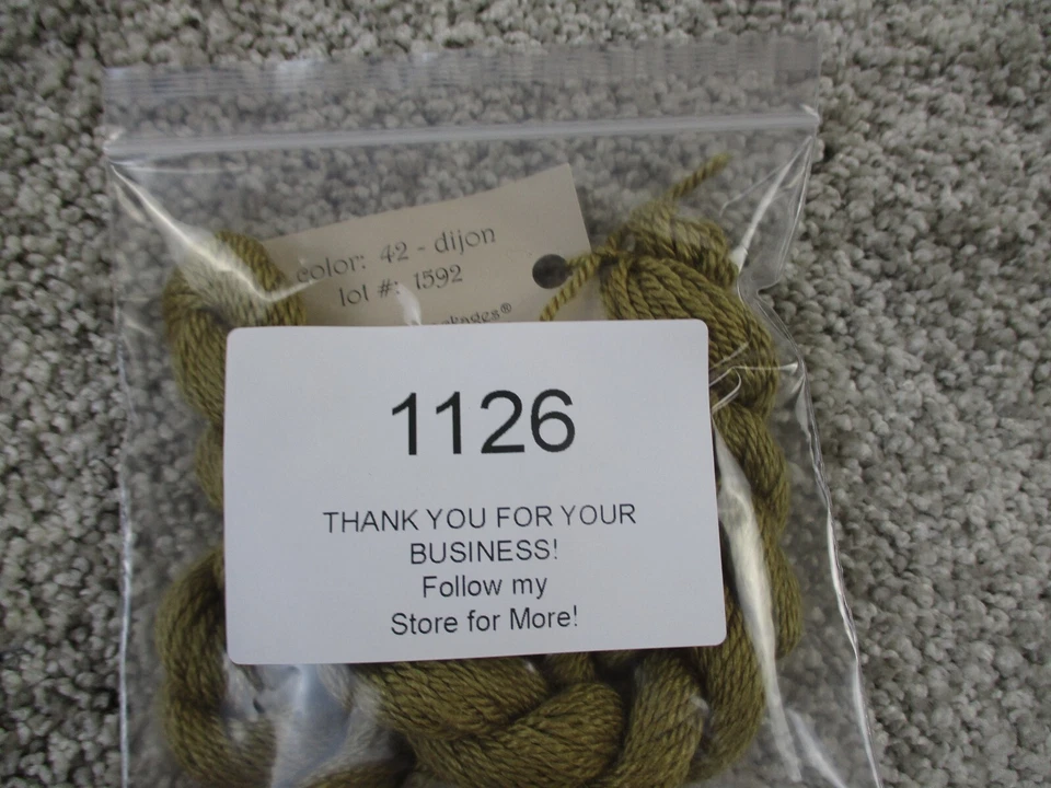 Silk & Ivory Twist Skein Threads 28.8 Yard Lot of 2 Color 42 Dijon Lot 1592 NWT - Image 2 of 4