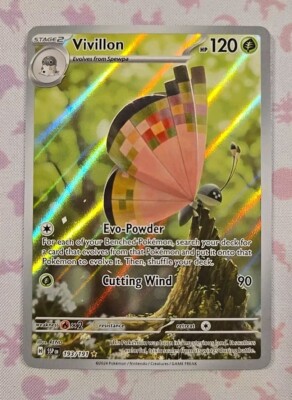 Pokemon Card Vivillon 193/191 Illustration Art Full Art Surging Spark | eBay