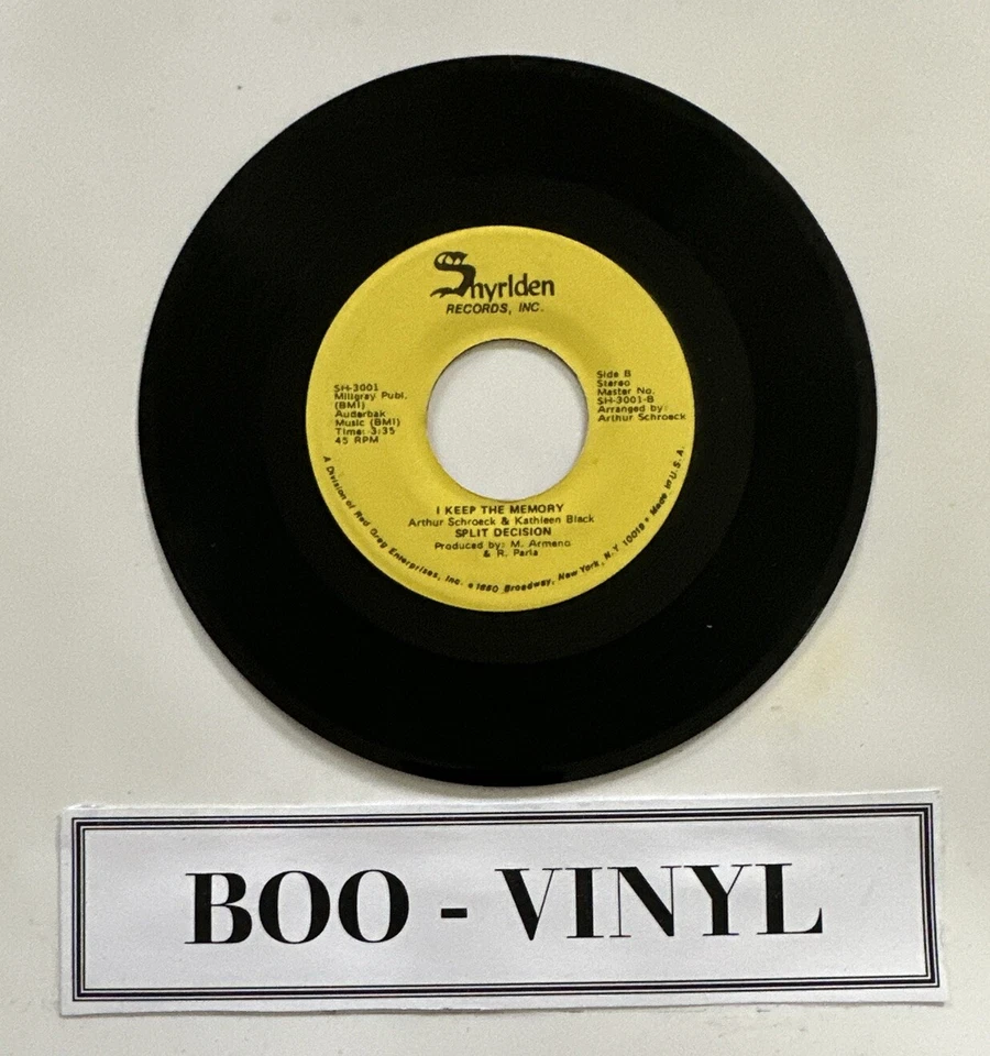 Split Decision - How Deep Is The Ocean, 7" Vinyl Funk Soul Disco VG+ Condition - Image 4 of 4