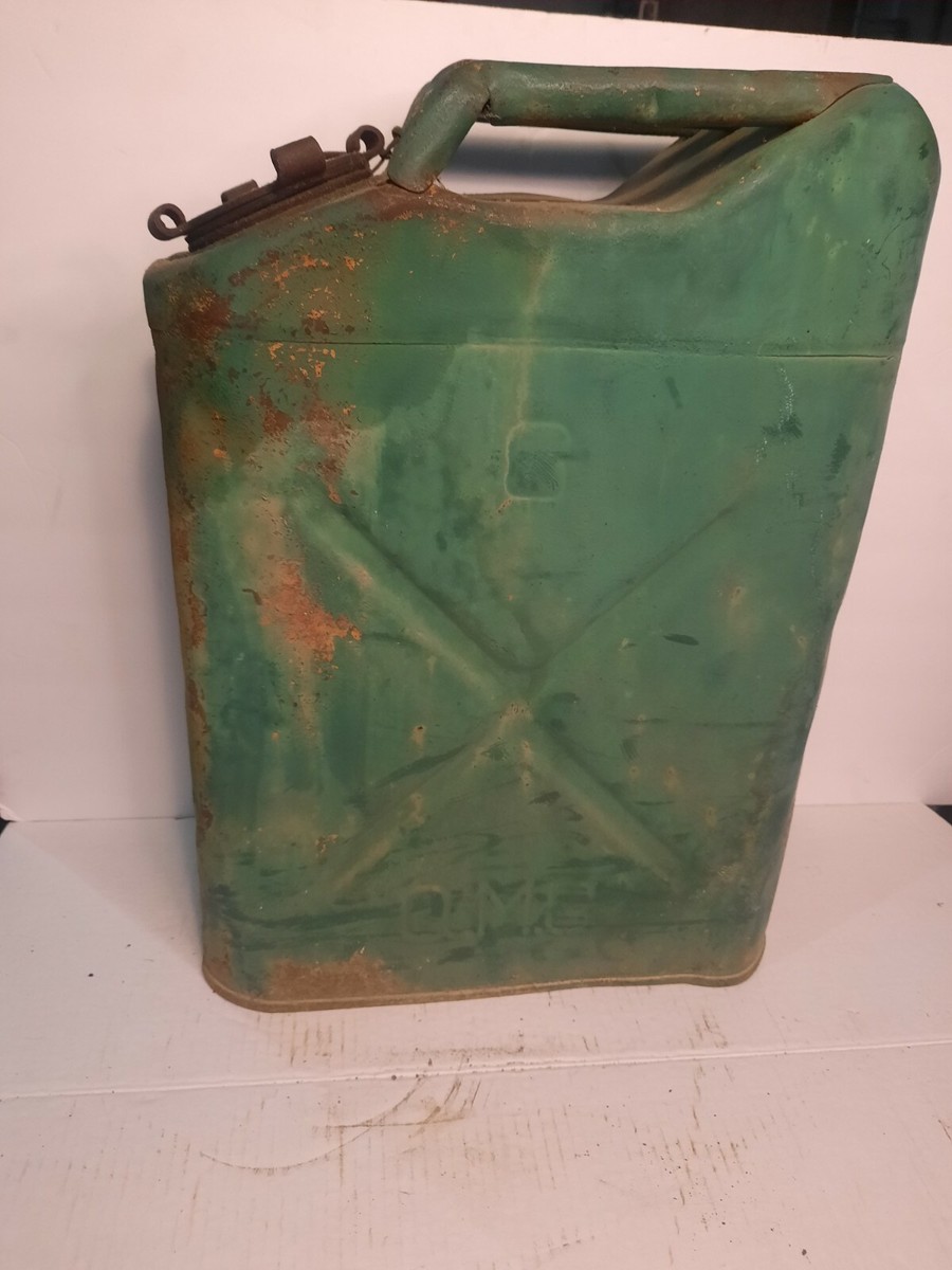 Vintage US QMC Metal Jerry Can Military 5 Gallon US Jeep 1944 WWII