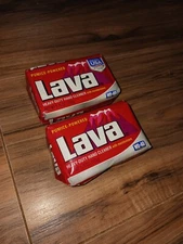 Vintage Hand Soap LAVA 4 Ounce Bar Pumice Powered Up - Lot Of Two-2 NOS WD-40