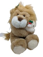 Vintage 1994 16" Lion and the Lamb Stuffed Animal Plush Commonwealth Christmas