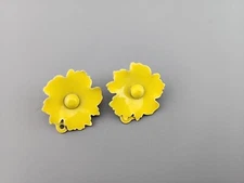 Vintage Flower Clip Flower Power Mod 50s 60s Retro Pierce Metal