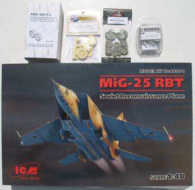 ICM MiG-25 RBT + Resin Conversion AMIGO Models ARMORY NEOMEGA Barracuda 1:48 Kit