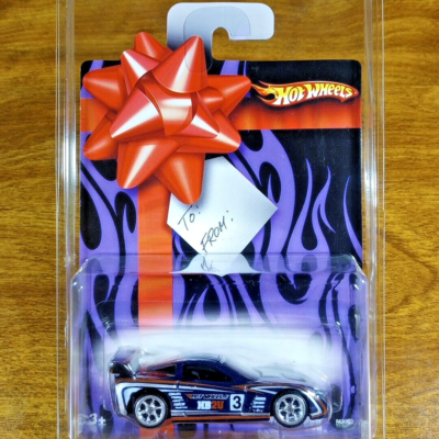 Hot Wheels Gift Card Corvette C6R Metallic Midnight Blue Real
