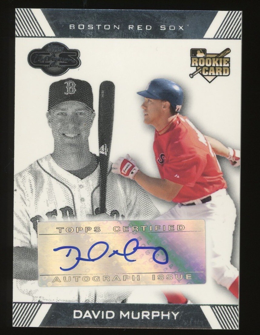 2007 Topps Co-Signers David Murphy Autographed Rookie Card Red Sox Rangers