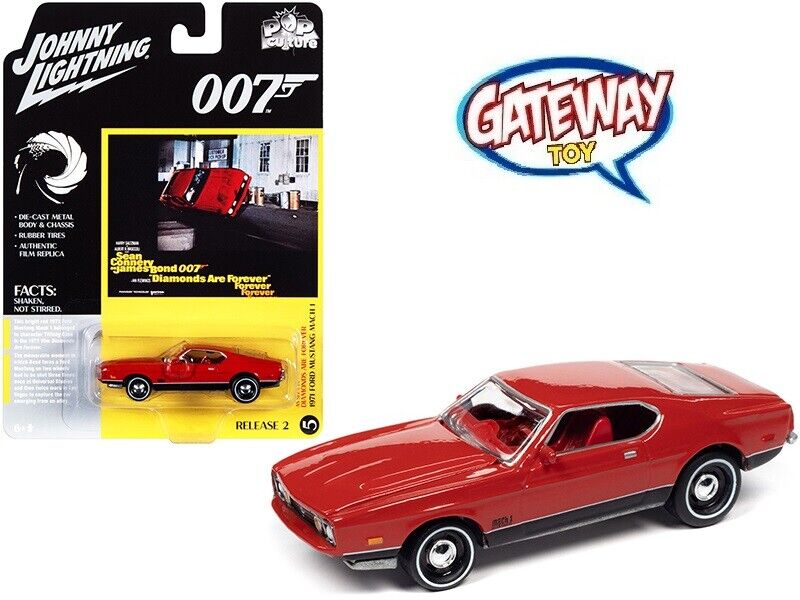 1/64 Johnny Lightning James Bond 007 1971 Ford Mustang Mach 1/64 Johnny Lightning James Bond 007 1971 Ford Mustang Mach