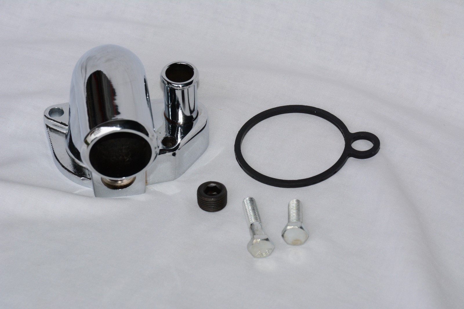 Ford Windsor 289 302 331 351W 5.0 Chrome Water Neck Thermostat Housing