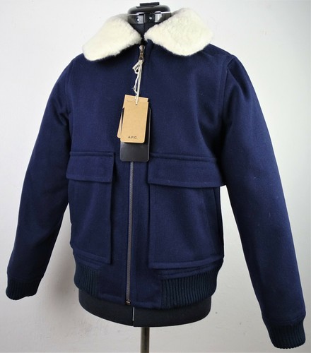 A.P.C Snowbird Jacket Wooljacke Damen Designer Jacke Marine Gr.36 NEU mit ETIKET - Bild 2 von 12