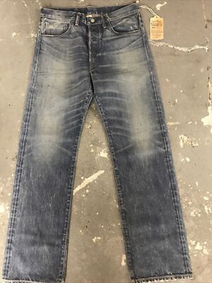 DOUBLE RL RRL STRAIGHT leg MIDLAND SELVEDGE DENIM JEANS new WITH  