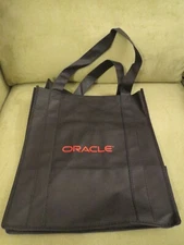 Oracle Corporation (Software) Black Reusable Shopping Bag from Conference