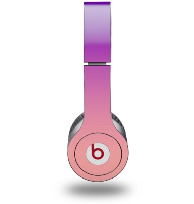 Skin for Beats Solo HD Headphones Smooth Fades Pink Purple by