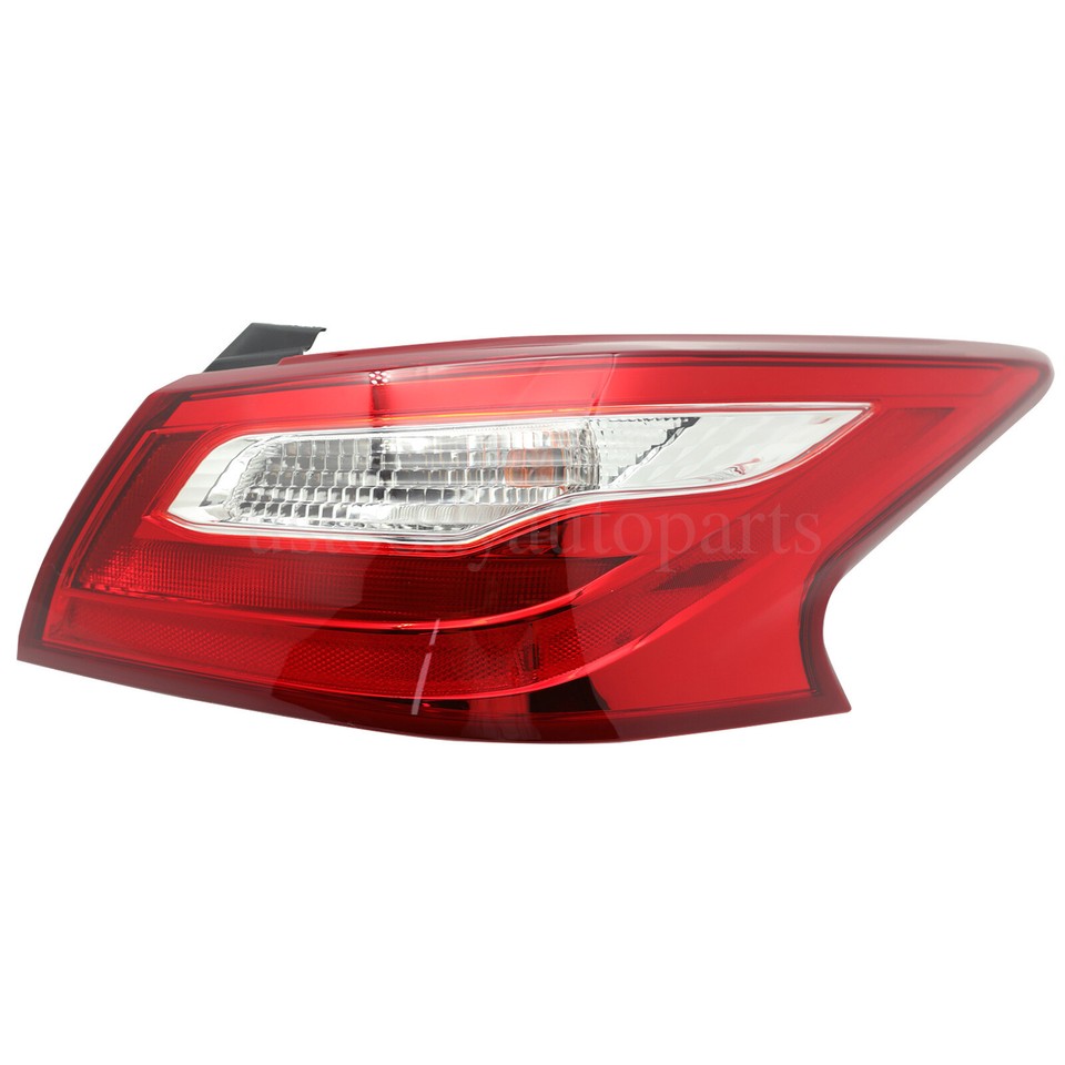 Right Passenger Side Outer Tail Lamp For 2016-2018 Nissan Altima - Red Lens, Halogen-747889