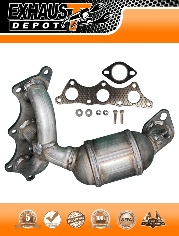 Convertidor catalítico colector para Mitsubishi Endeavor 3,8 L 2004-2011 delantero Foto 2 de 4