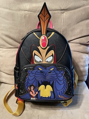 Loungefly Aladdin & Jafar Backpack Loungefly Disney Aladdin Jafar Cosplay Mini Backpack AS-IS main image 2