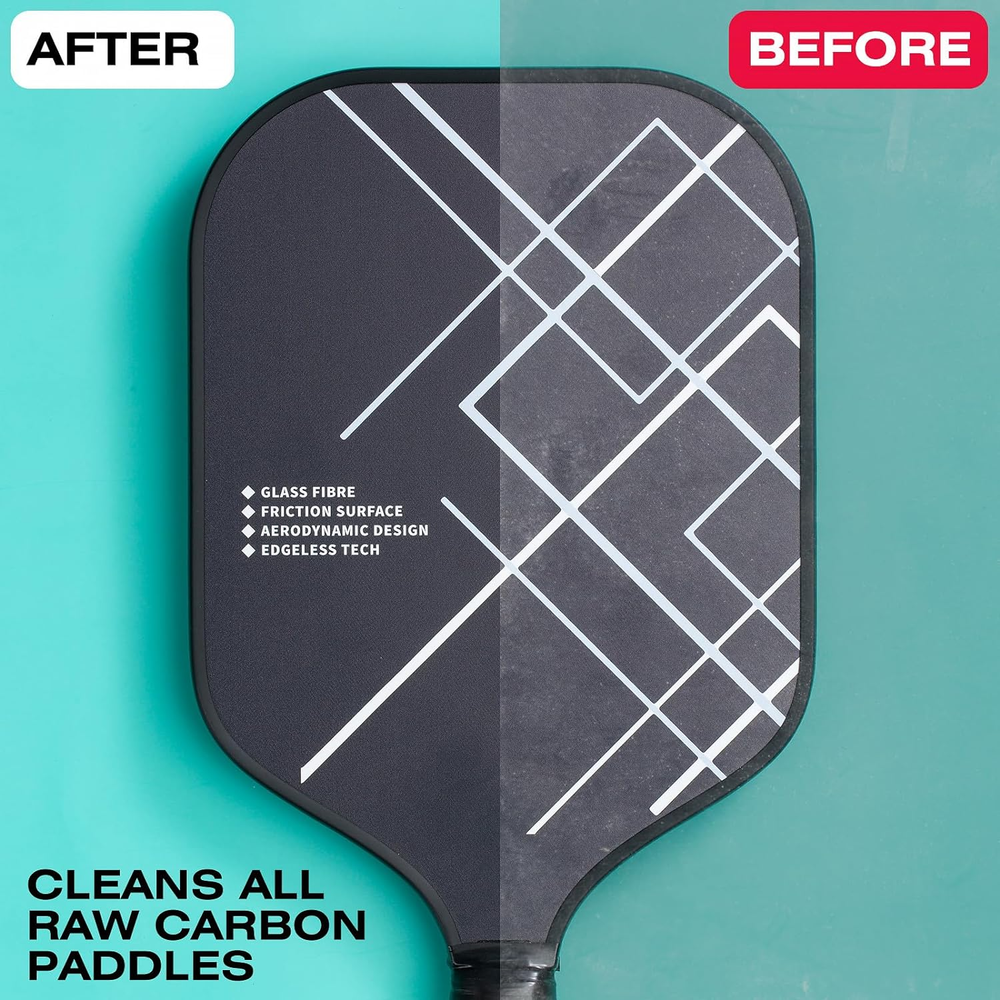 Premium Carbon Fiber Pickleball Paddle with Free Overgrip & Eraser