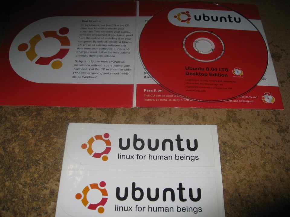 Ubuntu 7cd RARE Vintage Ubuntu 8.04 LTS Installation Live CD LINUX OS System | eBay