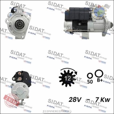 STARTER ANLASSER Sidat für SCANIA T S R D mrd