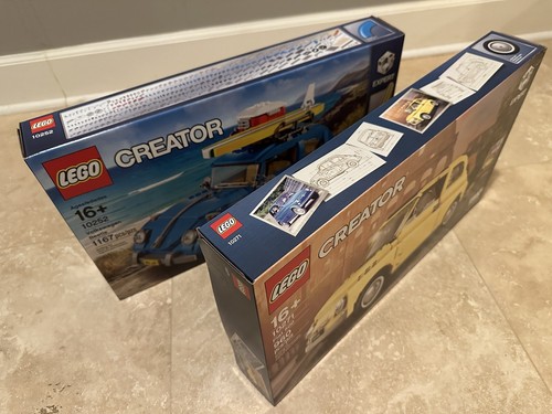 LEGO 10252, 10271 Creator Expert: Volkswagen, FIAT 500 Set - Picture 3 of 3