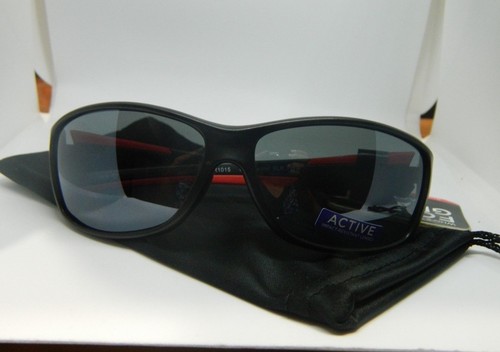 Gafas de sol Foster Grant lentes de finalización resistentes a impactos/marco rojo y negro - Imagen 6 de 7