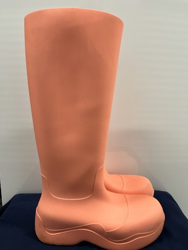 BOTTEGA VENETA Puddle Knee Boots Pink Women’s Size 41 - Picture 2 of 8