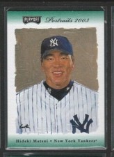 2003 PLAYOFF PORTRAITS GREEN FANFEST PARALLEL PROMO #88 HIDEKI MATSUI ROOKIE SP