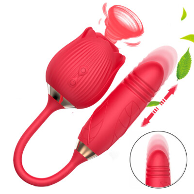 Oral Sucker Vibrator with Bullet Egg G-Spot Dildo Thrusting Sex Toys For  Women