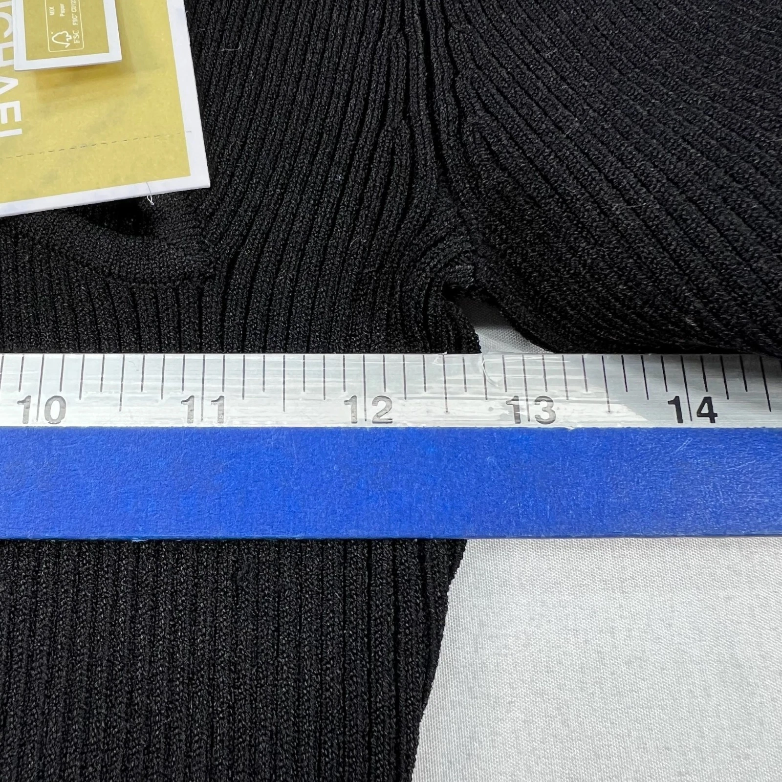 Michael Kors maglione abito donna taglia small nero ritagliato a costine mini nuovo