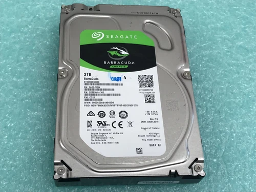 Seagate BarraCuda ST3000DM008 3TB 7200RPM 3.5" SATA Internal Hard Drive - HD947