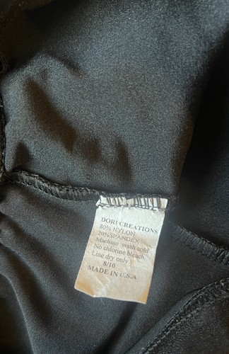 Dori Creations Big Girls Shiny Black Shimmer Leggings Size 8-10 - Picture 3 of 3