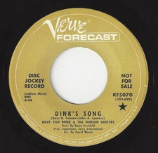 ♫DAVE VAN RONK Dink's Song/Head Inspector Verve Forecast FOLK BLUES 1967 45RPM♫