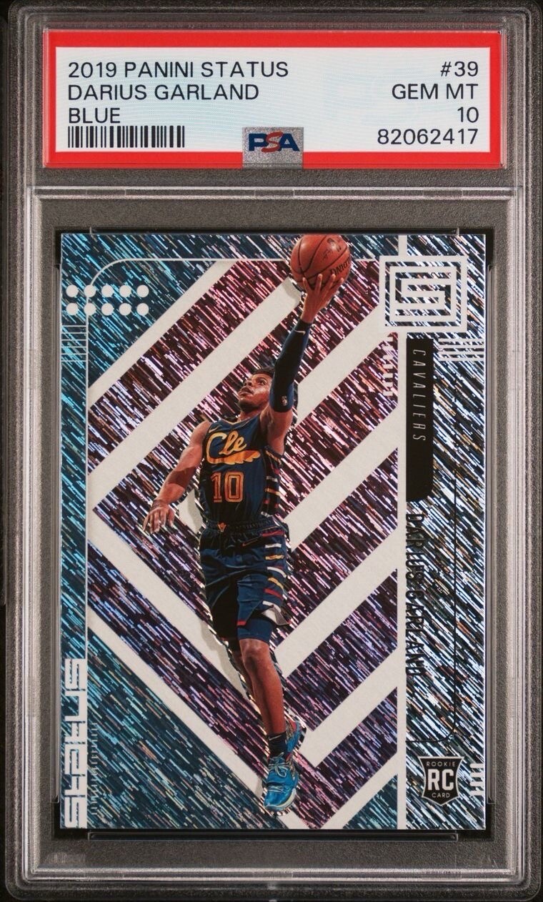 2019 Panini Status #39 Darius Garland RC Rookie PSA 10 Blue Shimmer POP 5 NBA