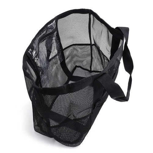 Beach Tote Bag Sandproof Beach Bag Easy To Carry Large Capacity Mesh Design - Picture 8 of 12