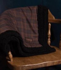 Dixxon Flannel Dutch Oven Flannel Sherpa Blanket. 60" W X 72" L - New In Bag. 