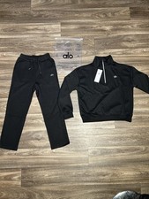 Alo Accolade 1/4 Zip Pullover And Alo Sweatpants Straight leg Size small set