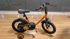 B'TWIN 500 ROBOT 14" BIKE FOR 3-5 YEARS with Removable Stabilisers