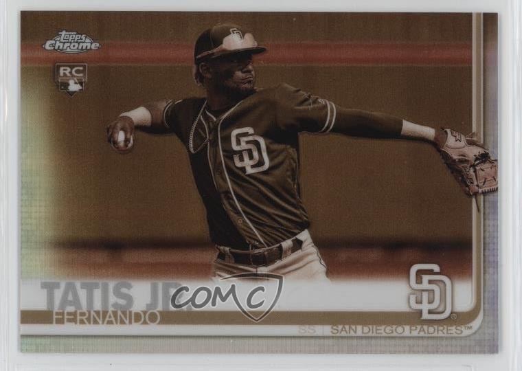 2019 Topps Chrome Sepia Refractor Fernando Tatis Jr #203 Rookie RC 0nr3