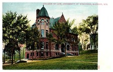c1905 College of Law University of Wisconsin Madison Vintage Postcard