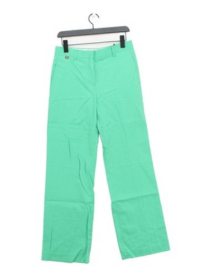 Paul Smith Damen Hose UK 8 Grün Leinen mit Baumwolle Chino Neu Mit Etikett