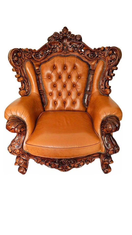 Precioso sofá y sillas de salón estilo rococó del siglo XVIII Foto 4 de 4