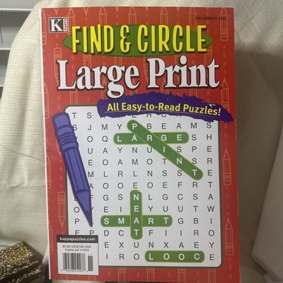 Kappa Find & Circle Large Print December 2025