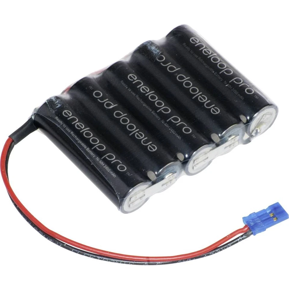 Pack de piles rechargeables 5x LR6 (AA) NiMH Panasonic 134059 6 V 2450 mAh - Photo 1/1