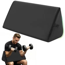 Preacher Curl Pad, PU Leather Preacher Curl Attachment for Perfect Angles, Ex...