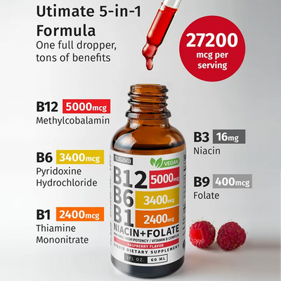 #ad #ad Vitamin B12 and B6 Liquid Drops B12 Sublingual Vitamin B Complex B1 $16.99