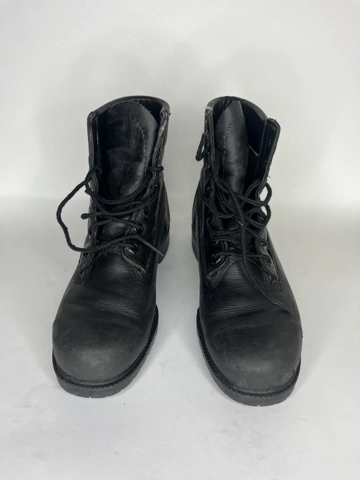 Botas con cordones al tobillo Bates Floataways para mujer talla 7M negras resistentes al aceite hechas en EE. UU. Foto 2 de 4